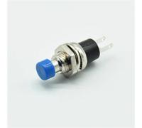 7mm Momentary Push Button Switch Press The Reset On OFF Normally Open NO 6Pcs(6 blue)