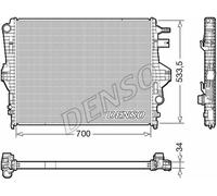 7P0121253A Radiatore Motore per PORSCHE CAYENNE 3.0 - 3.6 2010 -> ORIG. DENSO