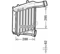 7P5145803A Intercooler per PORSCHE CAYENNE 3.0 - 3.6 - 4.2 - 4.8 12"> NEW DENSO
