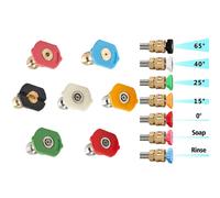 7PCS 0.6cm Idropulitrice Spray Punte Ugelli / Alta Potenza Kit Veloce Connect