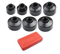 7Pcs 24 27 29 30 32 36 38mm 3 / 8 "Cap Wrench Socket Set Strumento Sostituzione Cartuccia Housing Accessori Motore Expunger