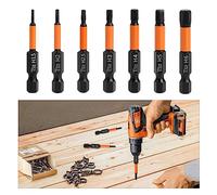 7pcs 50mm Hex Allen Power Bit Set, Punte per Trapano con Chiave a Brugola Magnetica H1.5-H6, Phillips Testa Cacciavite Bit S2 Acciaio Alta Lega