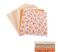 7PCS 50x50cm Tessuto Di Cotone, Patchwork Stoffe Scampoli Stoffa Tessuto Fai Da Te Bundle Quadrati Lanugine per Cucire Scrapbooking Quilting Supplies Caldo Colore Giallo