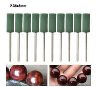 7pcs Abrasivo Montato Pietra Macinazione Bit Set per Utensili Rotanti Teste di Lucidatura Cromo Corindone Ruota Kit per Giada Legno Metallo Rettifica