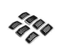 7Pcs Accessori Auto Per Jeep Per Grand Per Cherokee 2017-2021 Griglia Anteriore Griglia Nero Brillante Galvanotecnica Auto Griglia Telaio Griglia Anteriore(Plating)