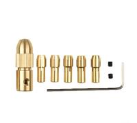 7Pcs Albero Motore Elettrico Mini Mandrino Fixture Morsetto per 0 5 3 0mm Punte di Trapano Costruzione In Rame