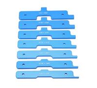 7Pcs Aluminum Alloy Measurement Block Set | Clear Scale Woodworking Measuring Tools | No Damage to Milling Cutters/Saws | Tarnish & Oxidation Protection Layer
