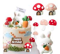 7PCS Animali Decorazione Torta Giungla Decorazione Per Torta Con Animali Della Foresta Per Torte Compleanno Happy Birthday Topper Compleanno Decorazioni Per Ragazzi e Ragazze