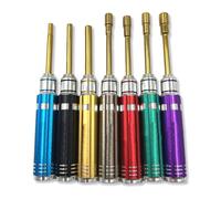 7Pcs Colore Identificato Esagonale Fissaggio Socket Set per 1/18 1/24 Scala Piccolo Veicolo Elettrico Socket Wrench Set