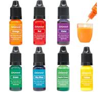 7pcs da 10 ml di candela liquida per cera di soia kit da colorare fai -da -te altamente concentrato per mestieri