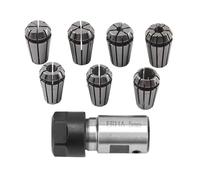 7pcs ER11 5 mm Asta di estensione del supporto motore ER11 1-7 mm Collette a molla imposta il design affidabile di auto-rilascio per CNC