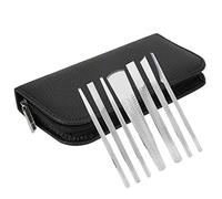 7pcs In Acciaio Inox Pelle Morta Piede Calli Remover Cornea Trimmer Pedicure Tool Set Nail Polish Remover Raschietto Strumento Manicure