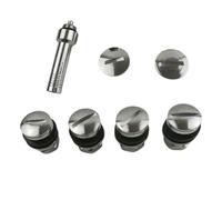 7pcs invisibile bullone metallico montaggio a filo steli valvola foro per ruote