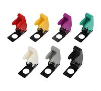 7pcs LED per toggle Switch Cover 12V Car Dashboard Missile 7pcs | 7-piece set, multi-color LED, fits 12mm buttons, spring missile design, 12V car truck boat