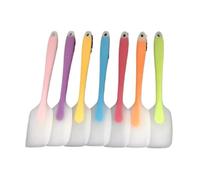7pcs One-piece Translucent Silicone Spatula Per Cucina | Cake butter spatula