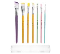 7Pcs Pennelli Morbidi per Pittura ad Olio, Set per Acquerello, Multicolore