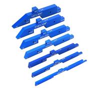 7Pcs Precisioni Alluminio Setup Blocchi di Altezza Gauge Set Blocchi Strumento Lavorazione Del Legno Router Tavolo Rod Calibri Lavorazione Del Legno