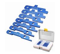 7Pcs Router di precisione Sega da tavolo Barre di installazione Profondità Test Distanza Lega di alluminio Barra di montaggio Blocco di misurazione for la lavorazione del legno,Prodotti di precisione