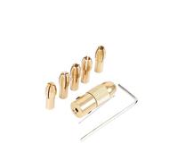7PCS Set 0.5-3.0mm Ottone Mandrino Micro Motore Punta da trapano elettronico Mandrino Adattatore senza chiave con chiave esagonale for utensili elettrici (Color : A00066)