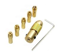 7pcs/set 2.35-5.05mm Collet in ottone Mini Drill Chucks per motorino elettrico Drill Bit Tools Trapani in metallo Adattatore Chuck-2.35mm