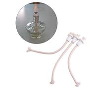 7pcs stoppino per torcia in alcool di cotone con base in ceramica sifone bottiglia di vino olio candela lampada fibra di vetro combustibile stoppino in ceramica stoppino resistente al calore cherosene