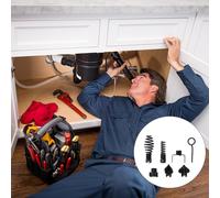 7pcs strumento di dragaggio del tubo strumento di pulizia della famiglia della