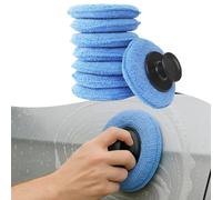 7PCS Tamponi Applicatore Cera Auto Alta Densità con Manico per Copertura Liscia