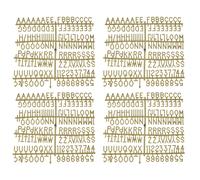 7Pz Letter Board 3/4" 1029 Lettere Feltro per Tavole, Bronzo