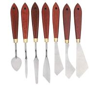 7pz Set Coltelli Pittura Acciaio Inox, Spatole per Miscelazione Pittura a Olio Arte