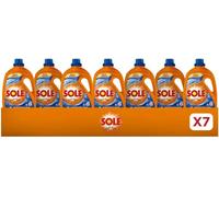 7pz Sole Detersivo Lavatrice Bianco Splendente con Formula 3 IN 1,1845 ml