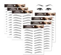 7Sheets - Adesivi per tatuaggi per sopracciglia 4D, impermeabili, naturali