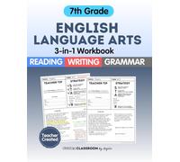 7th Grade ELA Workbook: Reading Comprehension, Writing, and Grammar Practice for Summer Learning & STAAR Test Prep: Master key ELA skills with reading ... and grammar review. Great for summer learning
