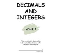 7th Grade Math Workbook on Decimals and Integers ~ Week 1: Middle School Math | Homeschool Curriculum