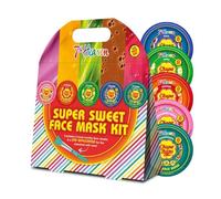 7th Heaven Chupa Chups - Kit di maschere per il viso super dolce con applicatore, 5 maschere divertenti, tra cui crema alla fragola e gelatina di anguria per idratare, esfoliare e rinfrescare la pelle