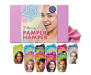 7th Heaven 'Pamper Hamper' Set regalo - Contiene una varietà di maschere facciali peel-off e fango, maschera per il salvataggio dei capelli, puff esfoliante per il corpo 12 pezzi