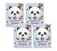 7th Heaven 'Panda Party' Set di maschere viso al cocco e banana per idratare e idratare la pelle - Ideale per tutti i tipi di pelle (4 pz)