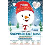 7th Heaven Snowman Face Mask - Face Mask Sheet with Coconut & Betaine - Sheet Mask to Nourish & Brighten Skin - Limited Edition