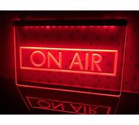 7UIYgtyO LNNW insegne Neon da Parete On Air LED Neon Sign, USB Dimming 3D Display Luci al Neon for Le luci notturne della Decorazione della Parete dello Studio per Hotel Pub Cafe(Red,30x20cm)