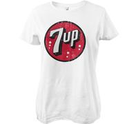 7Up Donna Vintage Logo Girly Tee IMG-5-7UP001-H81-12 L Bianco