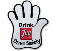 7Up Drink 7-Up Drive Safely Sticker IMG-8-7UP803-JS1642-- Multicolore