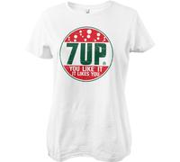 7Up Ladies Retro You Like It Girly Tee IMG-5-7UP006-H62-8 L Bianco