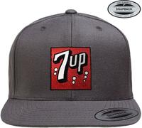 7Up Retro Logo Patch Snapback Cap IMG-91-7UP9901-CB27 Einheitsgröße Grigio