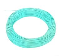 7wt WF - Lenza per pesca a mosca per trote, 22,9 m, per pesca a mosca, con materiali in nylon PVC per lanciare in modo fluido (arancione)