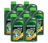 7X 1 Litro FANFARO JPX 5W-20 Leichtlauf Olio Motore Motorenöl API SN ILSAC GF-5