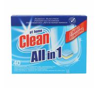 7X At Home Clean Tabs Per Lavastoviglie 40 Pezzi Soluzione Per Macchie Pulizia