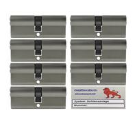 7X Cilindro Profilo 100Mm 50/50 +35 Chiave Insieme Not+Pericolo Carta Di Codice