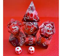 7x Dadi Poliedrici Set Gioco da Tavolo Giochi da Tavolo Party Multi Side