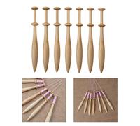 7x fuselli in legno per pizzo a tombolo portatili per realizzare scarpe,