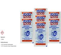 7x G Originale LIQUI MOLY Anti-virus Freno Squeak Incolla Cuscino Plastica