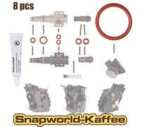 7x Guarnizione per Saeco Philips Gaggia Gruppo Caffè & Valvola + Grasso-Silicone